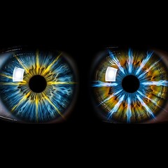Intricate Iris - A Close-Up of Mesmerizing Eye Patterns.