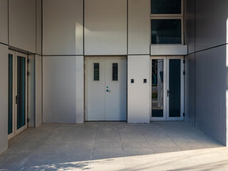 Inviting Modern Entryway with Sleek Design and Contemporary Aesthetic Appeal