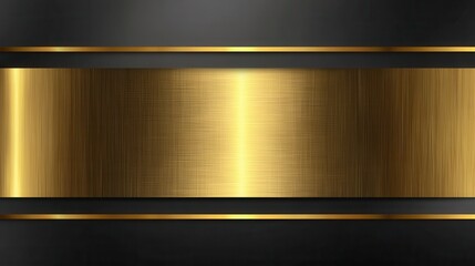 elegant brushed gold and black metal