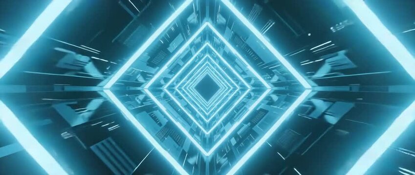 Futuristic digital blueprint of a technology circuit board pattern with abstract blue vector lines for a modern business concept design