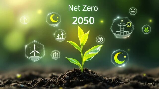 Net Zero 2050 - A Sustainable Future for Our Planet.