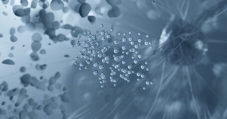 Ivermectin B1a rotating molecular 3d structure ball-and-stick model, looped video antiparasitic agent
