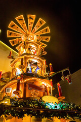 Traditional Spinning Christmas Pyramid