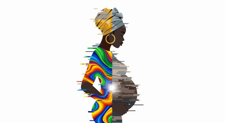 Young child feeding ducks casts bread against simple white background, capturing simple delight, also translated into English as Young child feeding ducks.