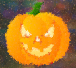 Calabaza de Halloween terror abstracto