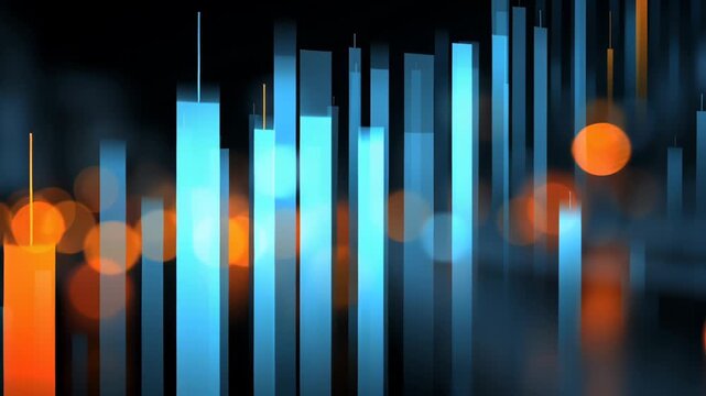 Dynamic Financial Data Visualization with Colorful Graphs and Bokeh Lights