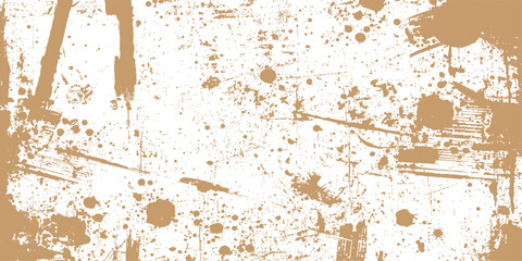 Old brown grunge wall background with rusty, peeling paint texture