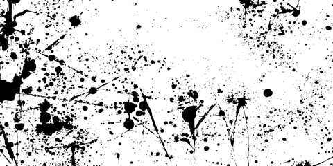 Black ink splat grunge vector illustration texture design for an abstract background element