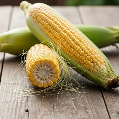 Fresh Corn on the Cob - A Close-Up of Summers Bounty.