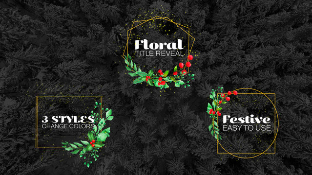 Floral Holiday Title Reveal