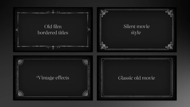 Old Film Bordered Titles