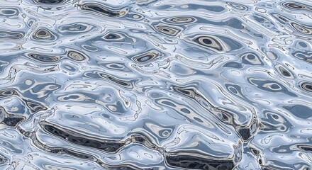 Abstract shimmering liquid texture with dynamic wavy flow appearance
