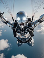 robot in the sky