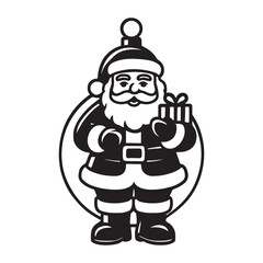 Santa Claus Silhouette Vector