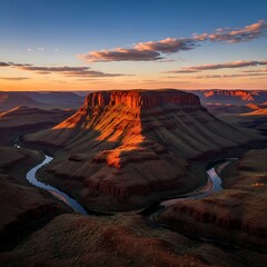 Majestic Canyon Sunrise - A Breathtaking Landscape of the American Southwest.