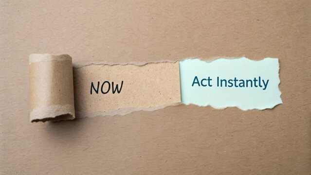 Urgent Action: Ripped Paper Reveal