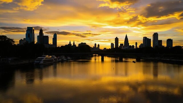 Philadelphia Skyline at Sunset - A Stunning Reflection on the Schuylkill River.