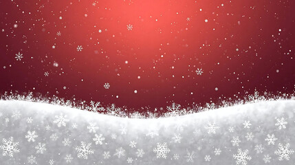 Festive winter scene with gently falling snowflakes, perfect for Christmas cards, holiday promotions, and seasonal greetings with elegant frosty design.