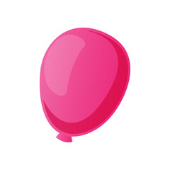 A Single Pink Balloon Floats Gracefully Against A White Background Showcasing Its Smooth Surface And Subtle Shading With A Transparent Backdrop Perfect For Celebrations