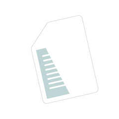 Abstract Digital Representation of a Stylized Wing Element with Dotted Outline on a Transparent Background