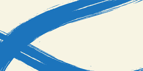 Modern grunge grainy blue brush stroke with spray texture. Hand drawn distress damaged vintage art abstract