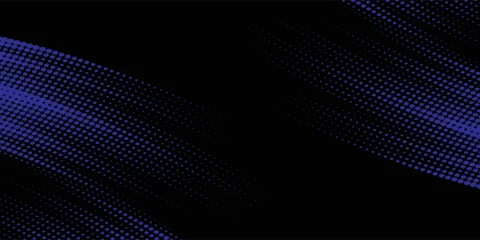 Fotobehang Pop Art Abstract speed line style blue halftone banner design template. blue halftone dot pattern with grunge texture. Sporty style white and black dot pop art comic, Eps 10, Vector Illustration.  © Doa Ibu