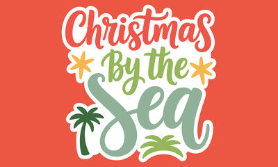 Christmas Summer Sticker Design