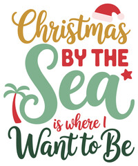 Christmas Summer Sticker Design