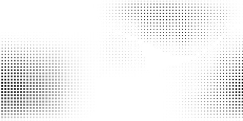 Modern mesh halftone gradient texture. Vanishing polka dot simple abstract art modern