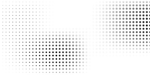 Dotted mesh halftone gradient texture. Vanishing polka dot illustration simple