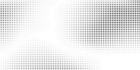 Dotted halftone gradient texture. Vanishing polka dot illustration art