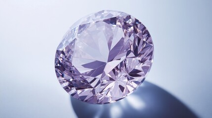 Fototapeta premium Close-up of a pink diamond, studio shot