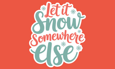 Christmas Summer Sticker Design