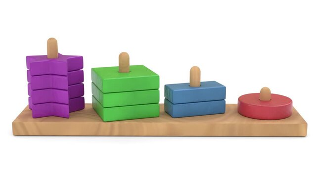 wooden stacker game