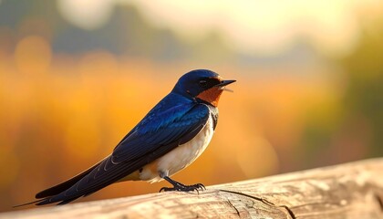 A Swallow Bird in Focus.