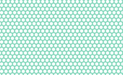 Green color charm fabric with dot design