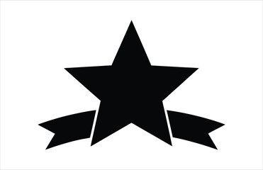 Black star on a white background and silver star on a black background icon design with a gold symbol shape and a shiny metal vector illustration