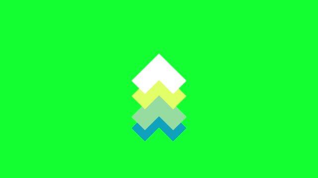 arrow animations on green screen 