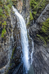 The Gorsa waterfall seen from the Gorsa Bridge in Norway