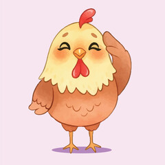 Adorable Little Chick Set with Funny Expressions