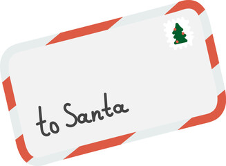 Letter to Santa with Stamp