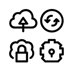 Cloud computing with upload, refresh, security, and settings