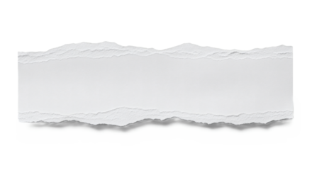 transparent ripped paper edge on transparent background.