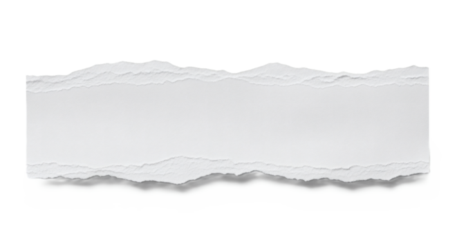 transparent ripped paper edge on transparent background. - Powered by Adobe