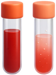 병 글라스 빈혈 피 헤모글로빈 빨간색 비커 빈혈