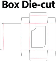 Box diecut template