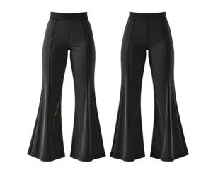 Pair of black flared pants