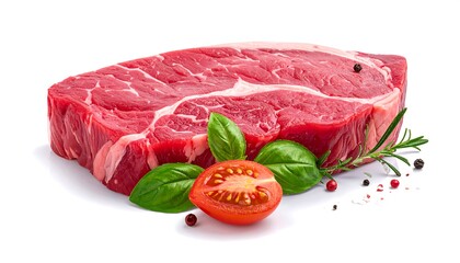Fresh Raw Beef Steak Ready to Cook.