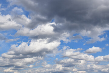 Clouds in an autumn sky, Sainte-Apolline, Québec, Canada