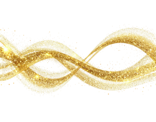 Gold swirling abstract design